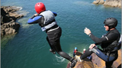 Coasteering in Wales