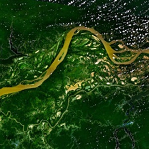 The Amazon, as seen from space.