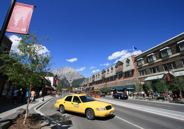 street scene in Banff