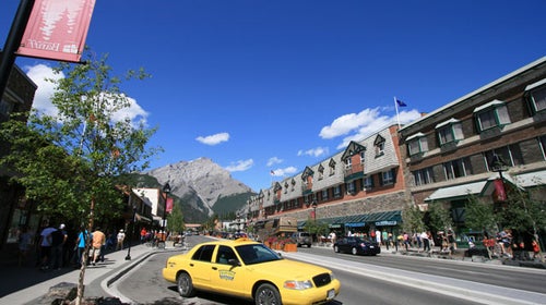 street scene in Banff