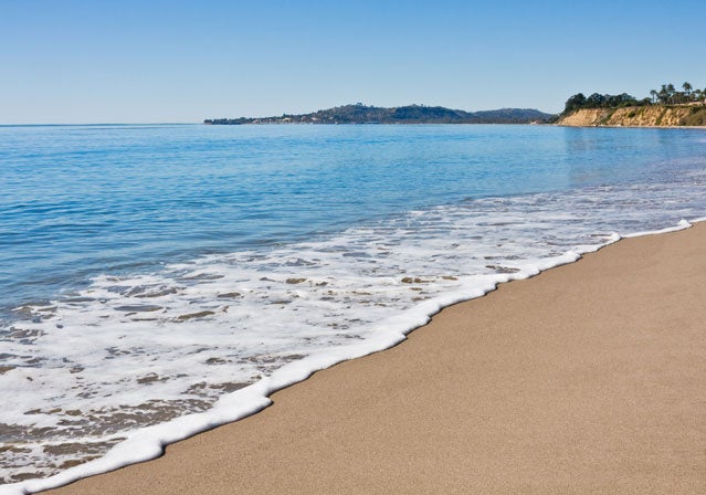 Santa Barbara beach in Californ