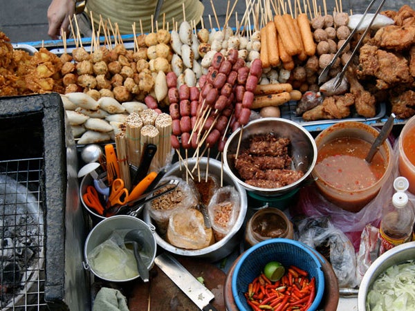 Street food in Bangkok, Thailand.