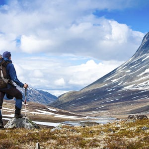 Hiker in the mountains