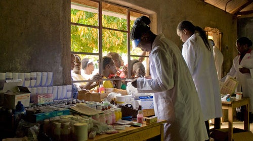 U.S. Army medical researchers take part in World Malaria Day 2010.