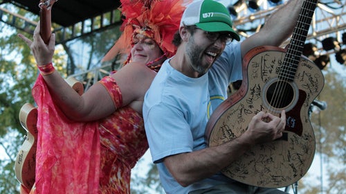 OutsideOnline Roots N Blues N BBQ Festival Missouri Columbia performance guitar stage