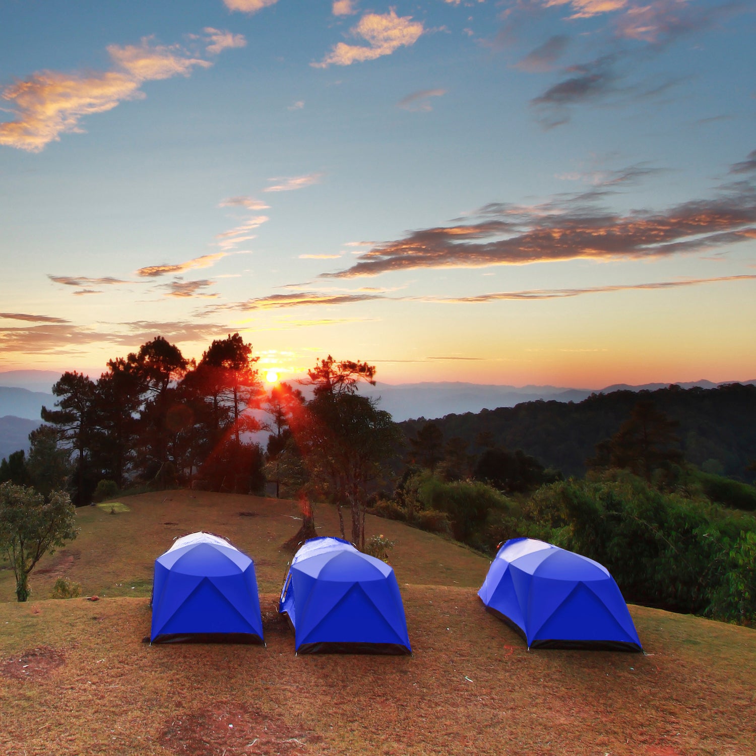 tents car camping gear guy outside