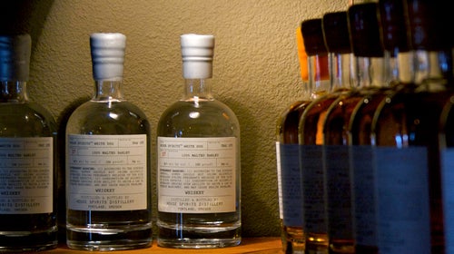 Limited release whiskey from House Spirits Distillery in Portland, Oregon.