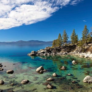 OutsideOnline Secret Harbor Cove Lake Tahoe strip down beer great outdoors nude naked drink