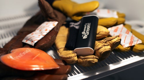 Hand warmers face off in a very scientific freezer test.