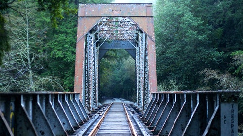 Rail trails offer scenic and safe passage—most of the time. Watch out for certain trails along active railroads.