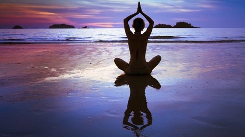 yoga on the beach
