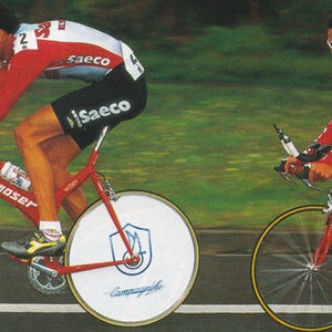 Cipollini racing the 1996 Tour de France.