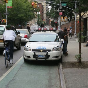 New York City Bike Cops pakred