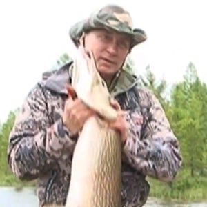 putin pike fishing adventure man