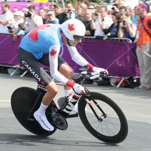 Ryder Hesjedal in the 2012 Olympic time trial.