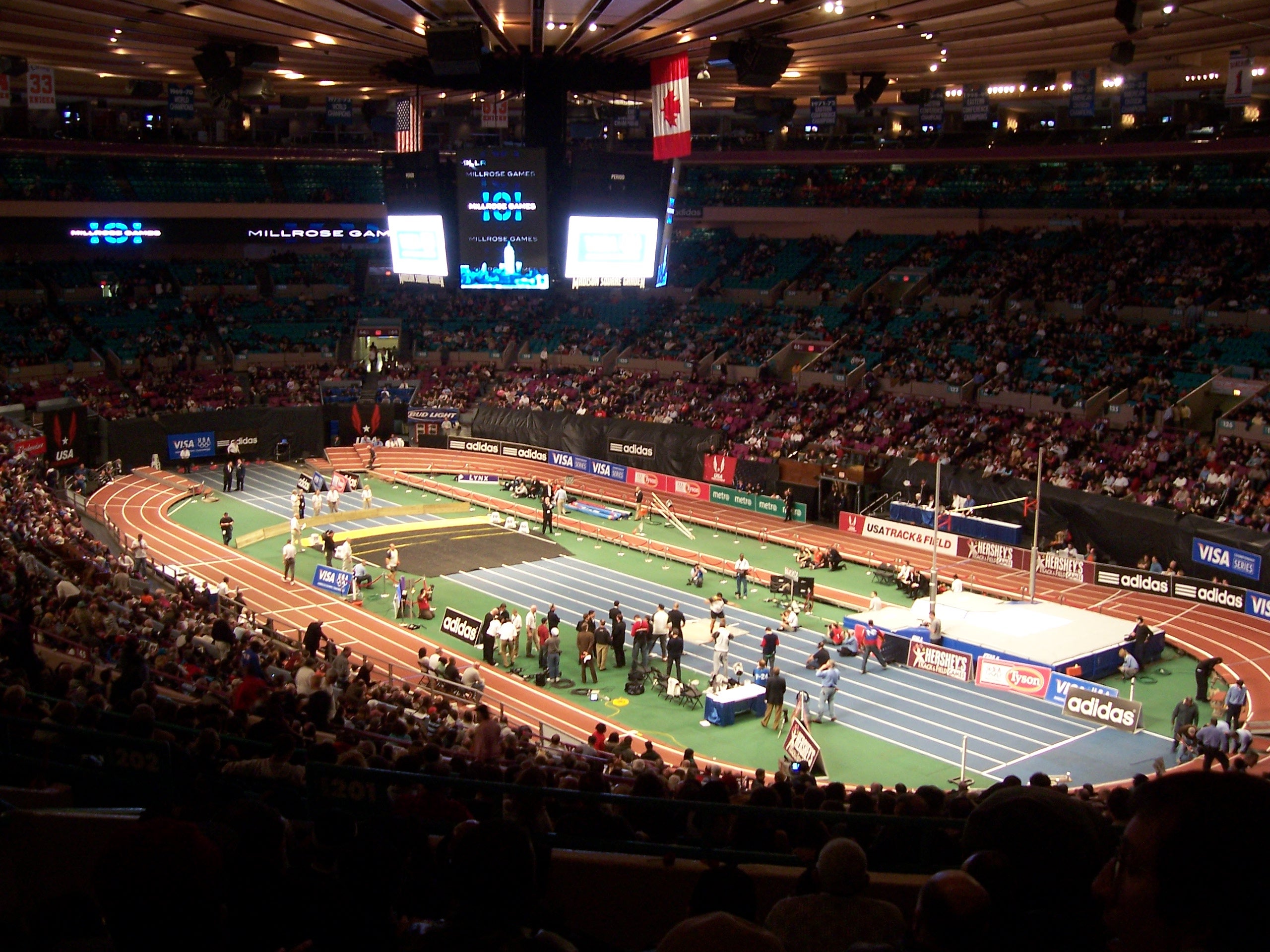 Millrose Games in Madison Square Garden, New York