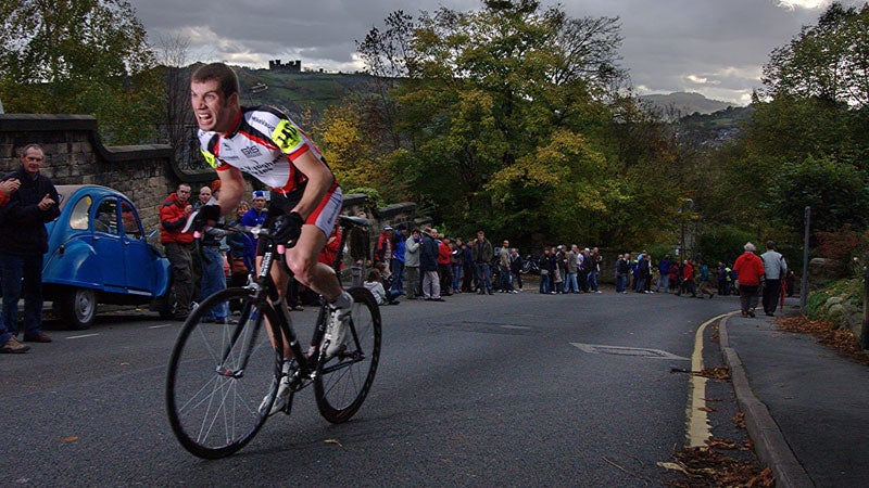 guy cycling exercise pain