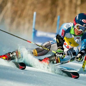 Mikaela Shiffrin skiing athete slalom