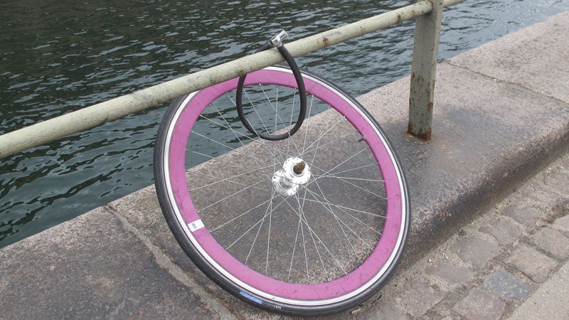 pink wheel bike