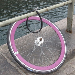 pink wheel bike