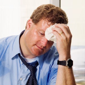 kill your self sweat man sweaty business tie