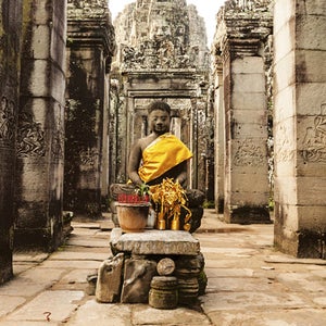 Buddha At Bayon Temple, Angkor Thom, Cambodia