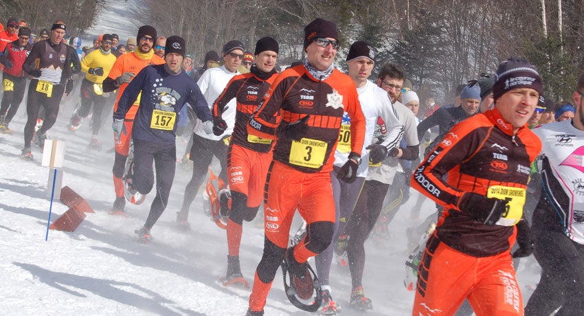 Start of the men's 10K race.