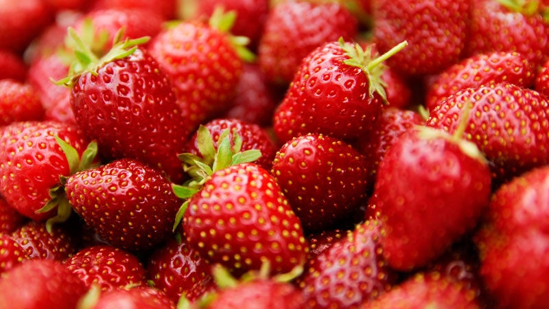 Strawberries—they help your cholesterol.