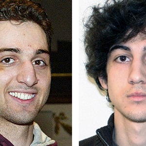Boston Marathon bombing suspects Tamerlan and Dzhokhar Tsarnaev. Dzhokhar is currently in federal prison on charges of using a weapon of mass destruction.