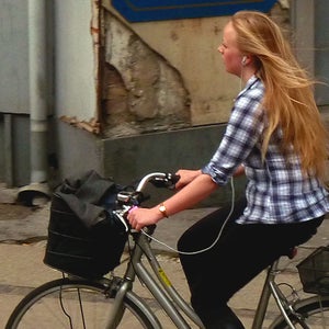 Long hair, don't care? Think twice before you let it flow free on your morning bike ride.