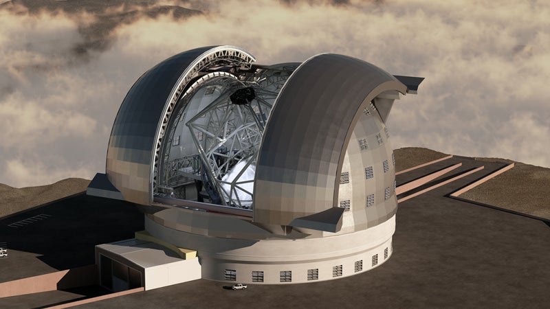 Chile telescope explosion European Extremely Large Telesc