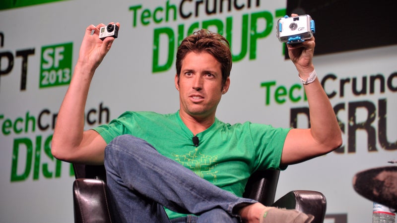 GoPro founder Nick Woodman has 17.8 million reasons to have his hands in the air.