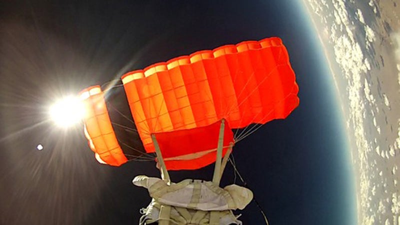 World View's parafoil safely floated their test vehicle from a height of 120,000 feet. 