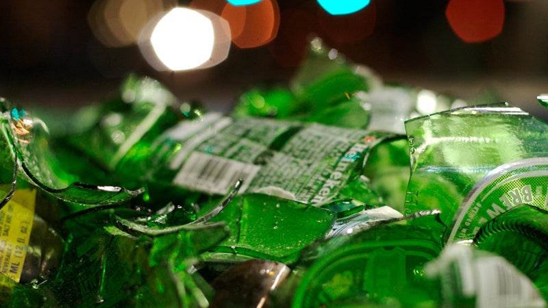 conceptual New York City night outdoors still life