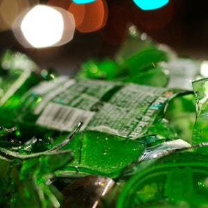conceptual New York City night outdoors still life