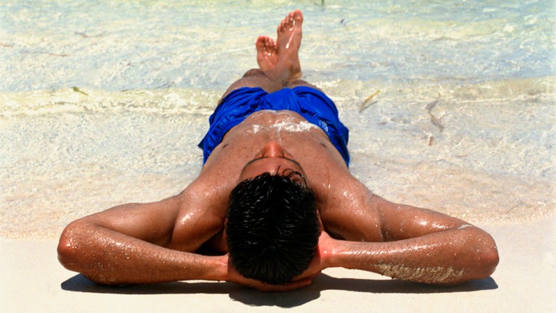 You can keep your cool while tempting a tan if you follow these controversial guidelines. sunburn sunscreen uv skin protection outside online