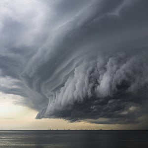 A supercell develops. These rare storms are most common in the central part of the U.S.