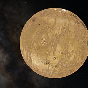 Mars, viewed from Google Earth. Now it's as easy to explore our neighboring planets as it is to see satellite images of your hometown.