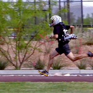 The jetpack, designed to push you forward and make running easier, was designed for soldiers who need to get out of situations quickly. http://vimeo.com/98084869