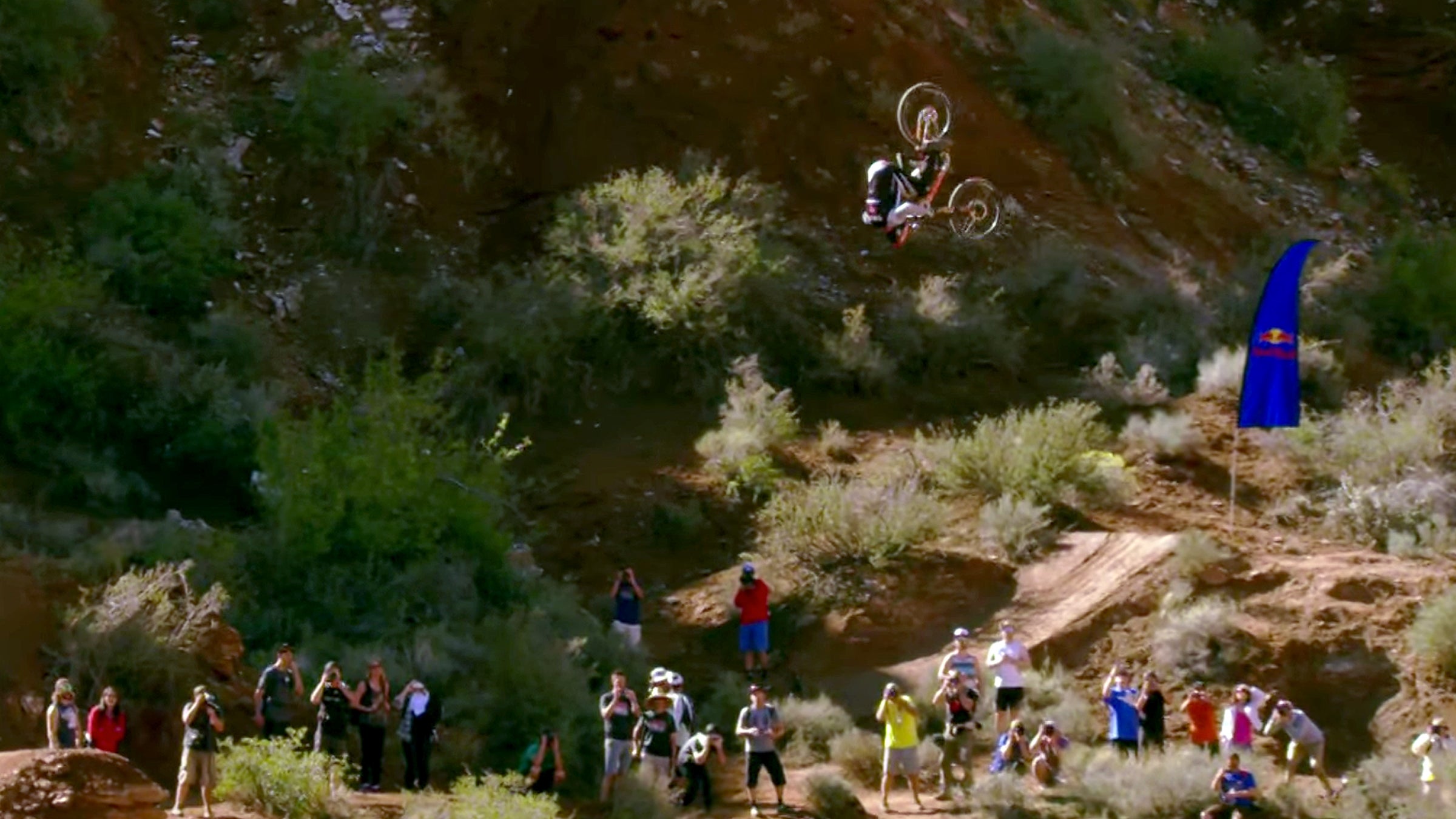 Tom Van Steenbergen captured POV footage of his front flip attempt and fall.