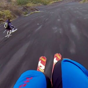 Turns out, volcanic ash works for skis in a pinch.