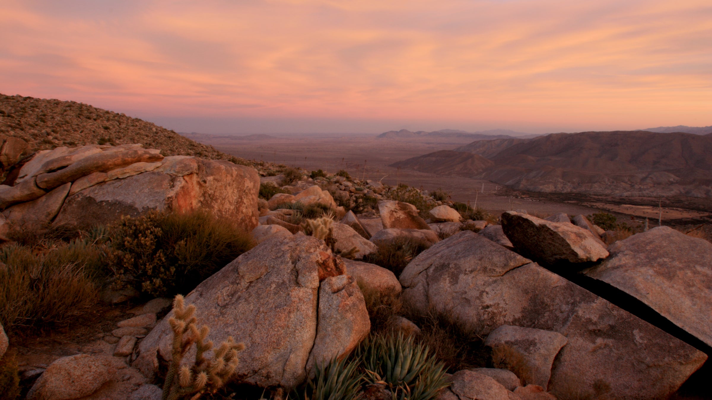 Anza-Borrego Desert State park, in California, has two strenuous hikes scheduled for New Year's Day.