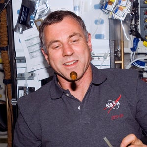 Astronauts usually drink from plastic bags, but the new design allows for an open-cup experience.