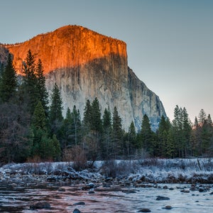 2014 California December Half Dome Mitchell Cipriano Mountains National Park Nature Nikon Sierra Sky Snow Water Waterscape Winter Yosemite