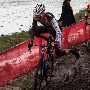 Van der Poel, who just turned 20 and won the elite men's cyclocross world title, competing in 2014.