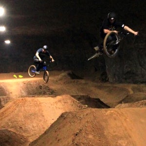 The Mega Cavern bike park is three times bigger than any indoor bike park to date.