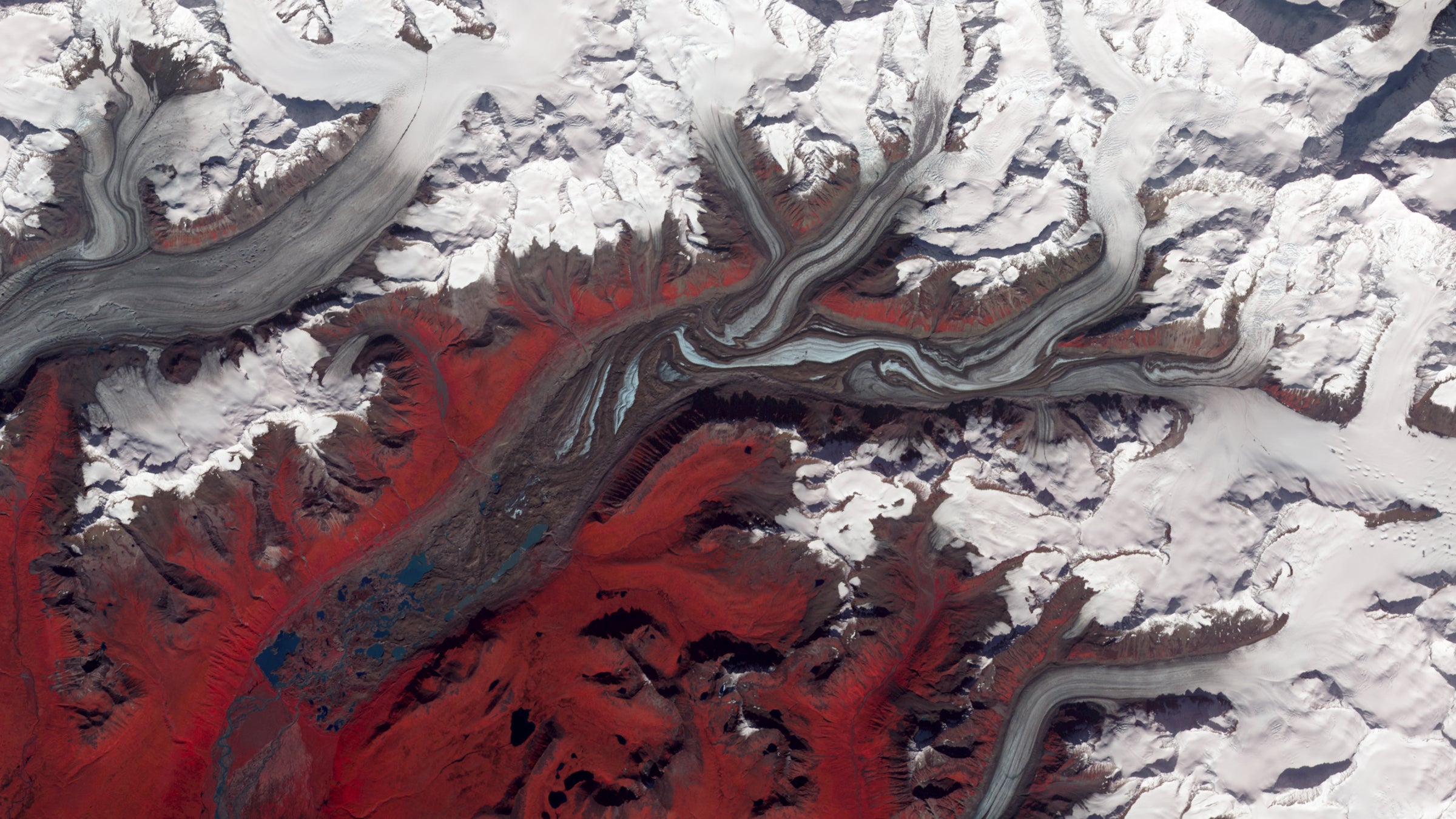 nasa goddard space flight center alaska susitna glacier satellite global warming climate change warmest year