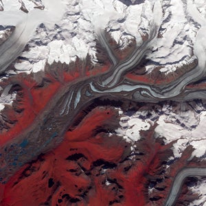 nasa goddard space flight center alaska susitna glacier satellite global warming climate change warmest year