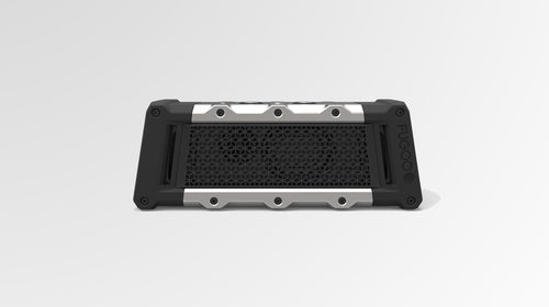 The Fugoo Bluetooth Speaker can endure drops, submersion, and the long hours of a camping trip.
