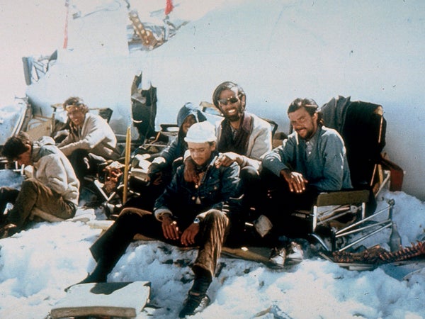 Nando Parrado and the survivors of the Uruguayan rugby team plane crash in Gonzalo Arijon’s Stranded.